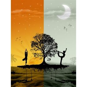 Tablolife Gece Gündüz 60 x 90 cm Kanvas Tablo