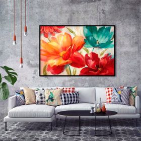 Tablolife Gelincik Çiçeği 60x90 cm Yağlı Boya Dokulu Tablo