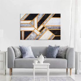 Tablolife Geometrik 60x90 cm Yağlı Boya Dokulu Tablo