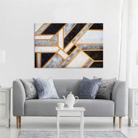 Tablolife Geometrik 60x90 cm Yağlı Boya Dokulu Tablo