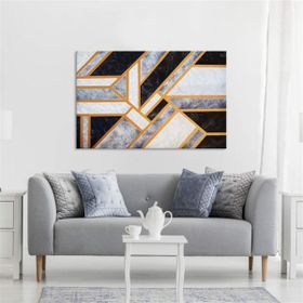 Tablolife Geometrik 60x90 cm Yağlı Boya Dokulu Tablo