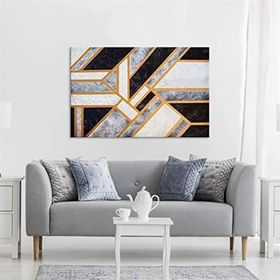 Tablolife Geometrik 60x90 cm Yağlı Boya Dokulu Tablo