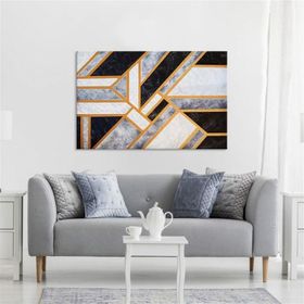 Tablolife Geometrik 60x90 cm Yağlı Boya Dokulu Tablo
