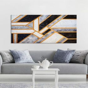 Tablolife Geometrik 75x100 cm Yağlı Boya Dokulu Tablo