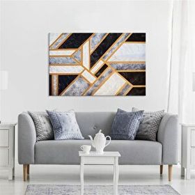 Tablolife Geometrik 75x100 cm Yağlı Boya Dokulu Tablo