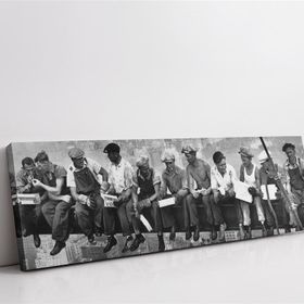Tablolife Gökdelen İşçileri 35 x 50 cm Kanvas Tablo