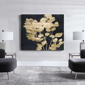 Tablolife Gold Flower 60x90 cm Yağlı Boya Dokulu Tablo
