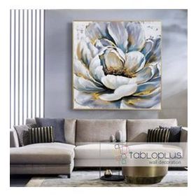 Tablolife Gold Flower 60x90 cm Yağlı Boya Dokulu Tablo