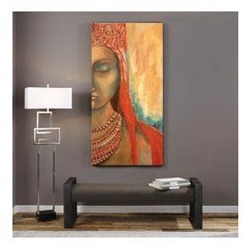 Tablolife Gözleri Tamamen Kapalı 60x90 cm Yağlı Boya Dokulu Tablo