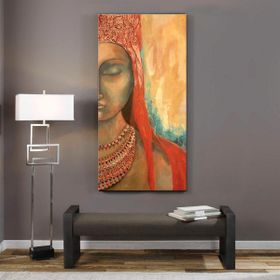 Tablolife Gözleri Tamamen Kapalı 60x90 cm Yağlı Boya Dokulu Tablo