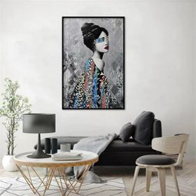 Tablolife Grey Beauty 60x90 cm Yağlı Boya Dokulu Tablo