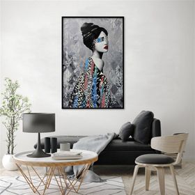 Tablolife Grey Beauty 60x90 cm Yağlı Boya Dokulu Tablo