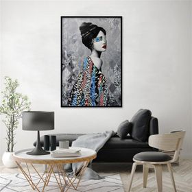 Tablolife Grey Beauty 60x90 cm Yağlı Boya Dokulu Tablo