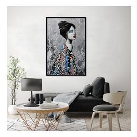 Tablolife Grey Beauty 60x90 cm Yağlı Boya Dokulu Tablo