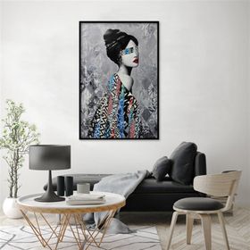 Tablolife Grey Beauty 60x90 cm Yağlı Boya Dokulu Tablo