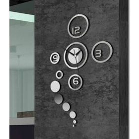 Tablolife Gümüş Aynalı Duvar Saati
