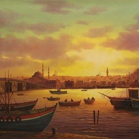 Tablolife Haliç'te Akşamüstü 35 x 50 cm Kanvas Tablo