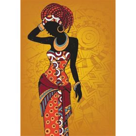 Tablolife Halka Küpeli Kadın Etnik 60 x 90 cm Kanvas Tablo