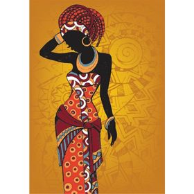 Tablolife Halka Küpeli Kadın Etnik 60 x 90 cm Kanvas Tablo