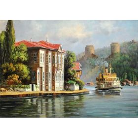 Tablolife Hisardaki Yalı 35 x 50 cm Kanvas Tablo