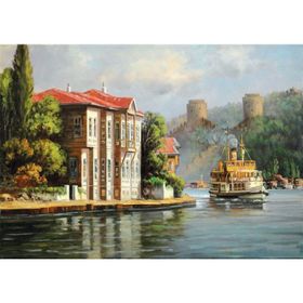 Tablolife Hisardaki Yalı 35 x 50 cm Kanvas Tablo