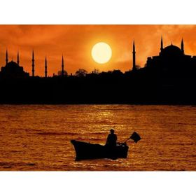 Tablolife İstanbul'da Akşam Güneşi 35 x 50 cm Kanvas Tablo