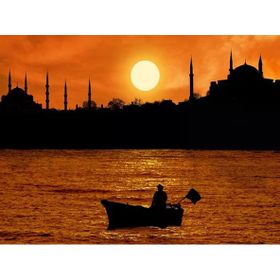 Tablolife İstanbul'da Akşam Güneşi 35 x 50 cm Kanvas Tablo