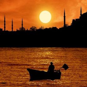 Tablolife İstanbul'da Akşam Güneşi 35 x 50 cm Kanvas Tablo