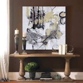 Tablolife Jackson Pollock'a Saygı 80x80 cm Yağlı Boya Dokulu Tablo