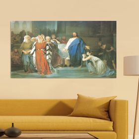 Tablolife Jesus Y La Mujer Adultera 35 x 50 cm Kanvas Tablo