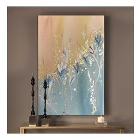 Tablolife Kar Çiçekleri 60x90 cm Yağlı Boya Dokulu Tablo