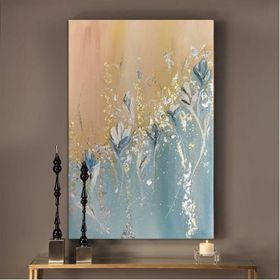 Tablolife Kar Çiçekleri 60x90 cm Yağlı Boya Dokulu Tablo