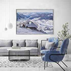 Tablolife Kar Tatili 60x90 cm Yağlı Boya Dokulu Tablo