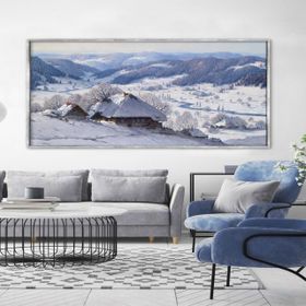 Tablolife Kar Tatili 60x90 cm Yağlı Boya Dokulu Tablo