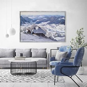 Tablolife Kar Tatili 60x90 cm Yağlı Boya Dokulu Tablo
