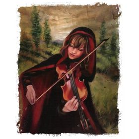 Tablolife Kemanist Kırmızı Başlıklı Kız 60 x 90 cm Kanvas Tablo