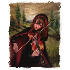 Tablolife Kemanist Kırmızı Başlıklı Kız 60 x 90 cm Kanvas Tablo