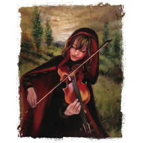 Tablolife Kemanist Kırmızı Başlıklı Kız 60 x 90 cm Kanvas Tablo