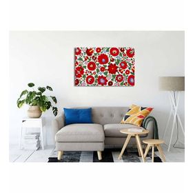 Tablolife Kırmızı Çiçekler 35 x 50 cm Kanvas Tablo