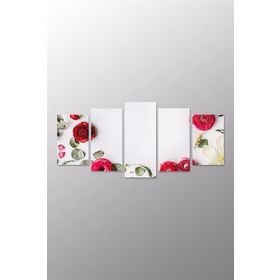 Tablolife Kırmızı Çiçekler 35 x 50 cm Kanvas Tablo