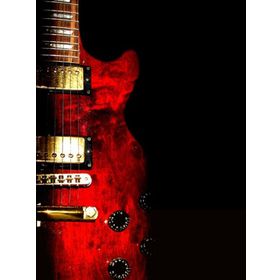 Tablolife Kırmızı Elektro Gitar 60 x 90 cm Kanvas Tablo