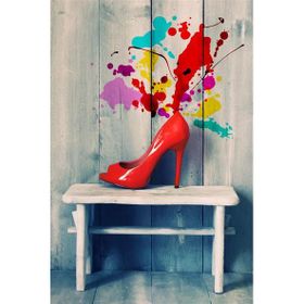 Tablolife Kırmızı Topuklu İçini Döküyor 60 x 90 cm Kanvas Tablo