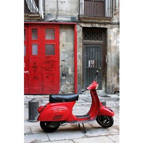 Tablolife Kırmızı Vespa 60 x 90 cm Kanvas Tablo
