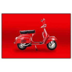 Tablolife Kırmızı Vespa 60 x 90 cm Kanvas Tablo