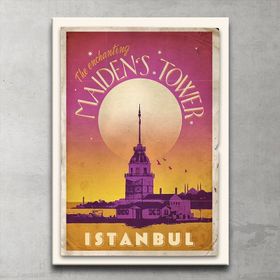 Tablolife Kız Kulesi 35x50 cm Kanvas Tablo