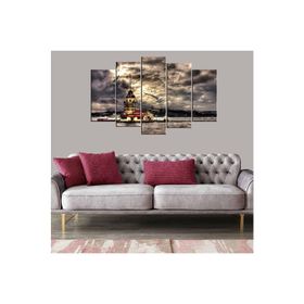 Tablolife Kız Kulesi 5 Parçalı 60 x 100 cm Kanvas Tablo