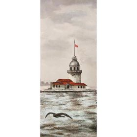 Tablolife Kız Kulesi Çizim 60 x 90 cm Kanvas Tablo
