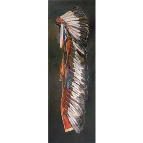 Tablolife Kızılderili Başlığı 60 x 90 cm Etnik Kanvas Tablo