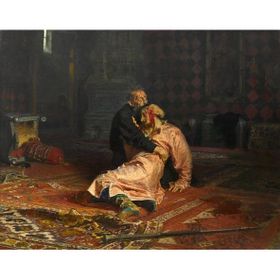 Tablolife Korkunç İvan Oğlunu Öldürüyor 35 x 50 cm Kanvas Tablo