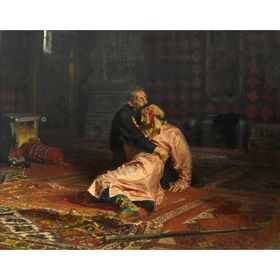 Tablolife Korkunç İvan Oğlunu Öldürüyor 35 x 50 cm Kanvas Tablo
